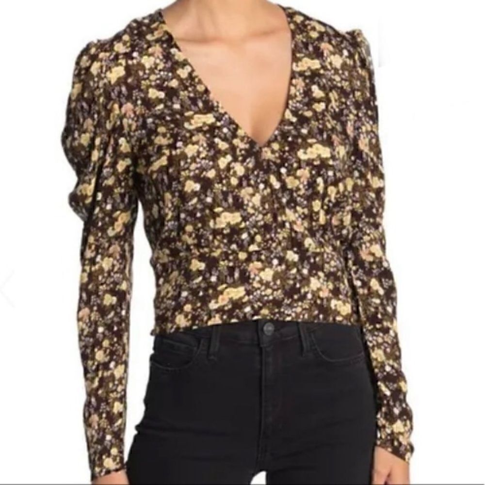 AFRM X Nordstrom Floral Blouse Small